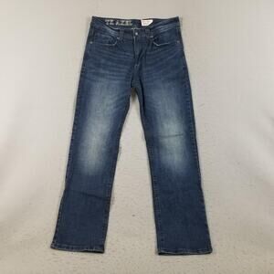 TK Axel Jeans Mens 34x34 Blue Slim Boot Stretch Denim 5-Pocket Bootcut Mid Rise